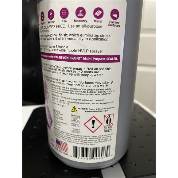 Set of 2 Beyond Paint Pewter 1 Quart All-In-One Cabinet Countertop paint - Picture 5 of 7